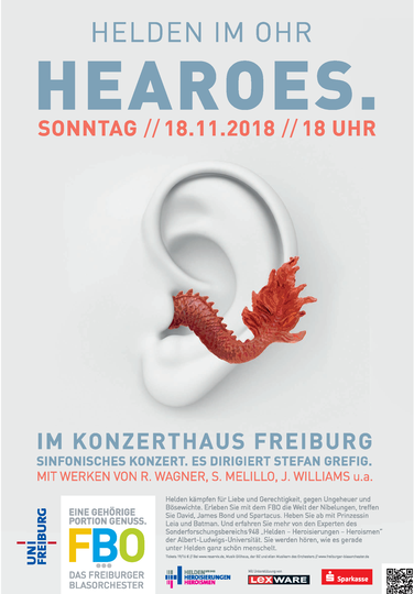 „HEAROES. Helden im Ohr“ am 18.11. im Konzerthaus Freiburg