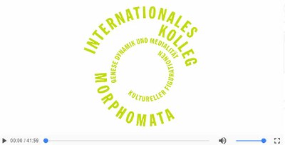 Vortrag von den Hoff Prof am Internationalen Kolleg Morphomata (Video)